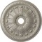 Ekena Millwork Tomango Egg & Dart Medallion (Canopies up to 6 3/4"), 27 7/8"OD x 3 7/8"ID x 2 1/2"P, Pearl White CM27TOPWS - alternate 1